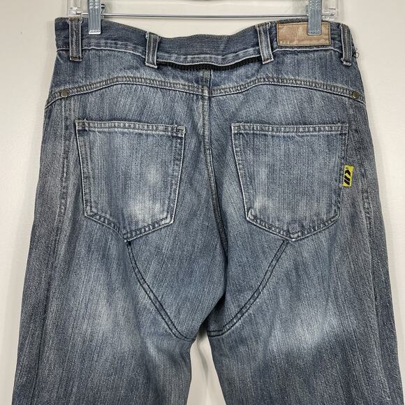 Bilt 0398 Iron Workers Jeans Mens 32x31 Blue Double Knee Padded Motorcycle Work - Picture 16 of 16